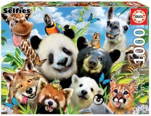 Educa Puzzle 1000 elementów Zwierzęta Selfie