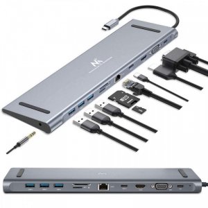Maclean Stacja dokująca USB-C HUB Type-C 11w1 MCTV-850