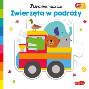 Harper Collins Książeczka Akademia Mądrego Dziecka. Pierwsze Puzzle. Zwierzęta w podróży