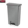 Kosz Slim Jim® Step-On 50L Resin Containers grey