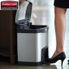 Kosz Slim Jim® Step-On 15L Metal stainless steel / black