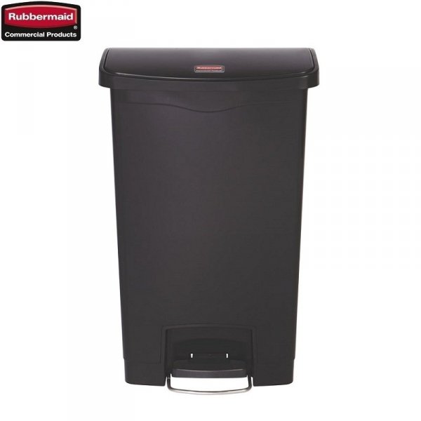 Kosz Slim Jim® Step-On 50L Resin Containers black