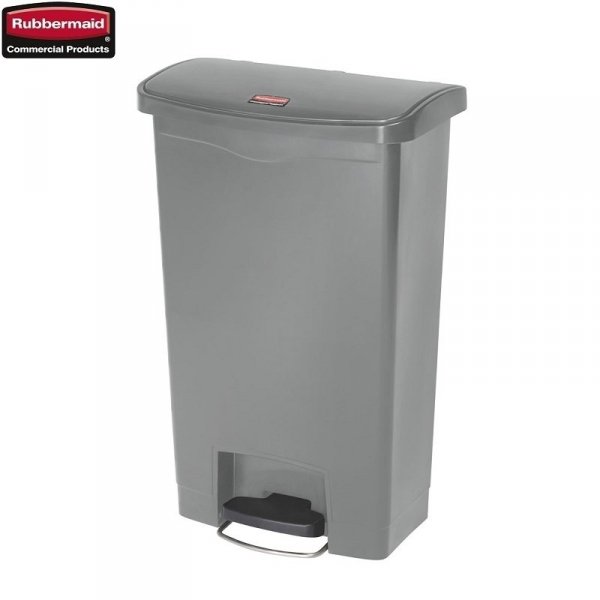 Kosz Slim Jim® Step-On 50L Resin Containers grey