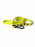 WODOODPORNA SMYCZ SPACEROWA Z RĄCZKĄ  (SZEROKOŚĆ 16 MM.) - ŻÓŁTA NEONOWA