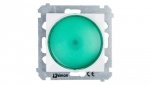 Simon 54 Sygnalizator świetlny LED zielone światło biały DSS3.01/11