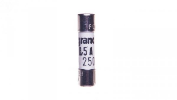 Wkładka bezpiecznikowa cylindryczna 5x20mm 0,5A F 250V 010205
