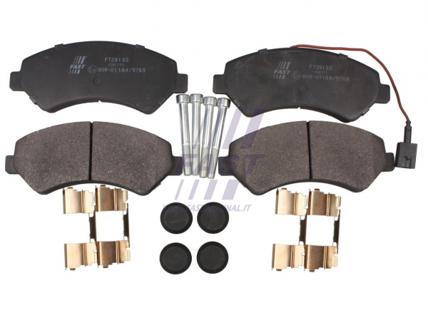 BREMSBELÄGE FIAT DUCATO 06> VORNE 1-Bremsensensor  20Q SPRING 74MM
