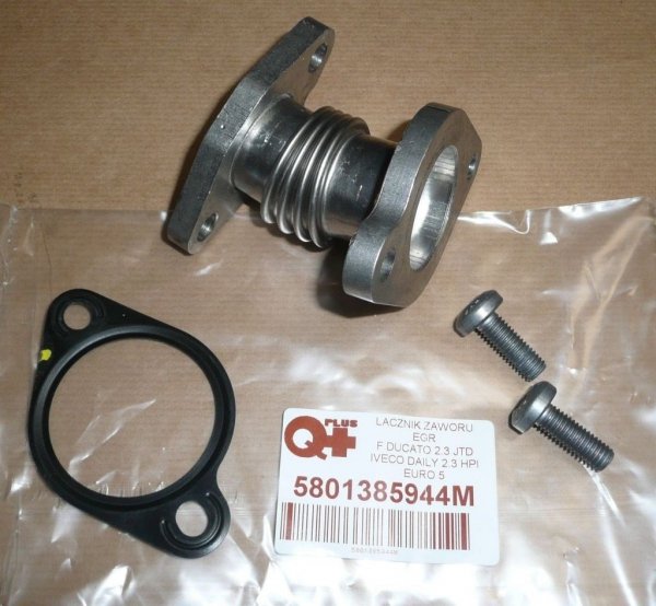 Original AGR Ventil Abgasrückführungsventil Rohr + Dichtung Fiat Ducato 2.3JTD/HPI  , 5801385944M