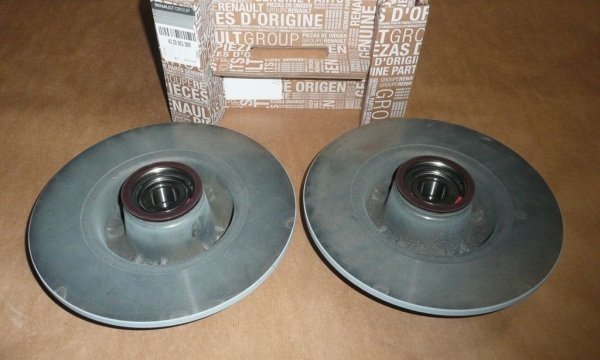 Original 2x Bremsscheibe Bremsscheiben Hinterachse Hinten RENAULT CLIO III MEGANE II , 432005338R , 7701207823, 8200038305 , 7701207823 , 16155230016