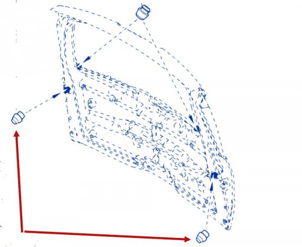 ORIGINAL Anschlagpuffer Heckklappe Kofferraum Halter Renault Espace IV , 8200979672