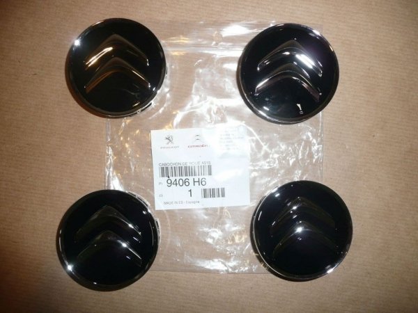 4x ORIGINAL Citroen Nabendeckel Felgendeckel Ø 60 mm C1 C2 C3 C4 C5 C6 , 9406H6 , 9406.H6