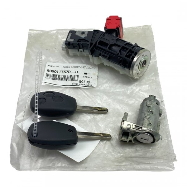 Originalteil Neu Zündschloss Schlüsselsatz für Trafic III Master III Kangoo II Clio III Modus , 806011757R