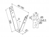Wieszak trapezowy WT180 M8 730918