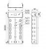 Korytko kablowe perforowane 100x60 grubość 1,0mm KGJ/KGOJ100H60/3 160816 /3m/