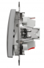 Schneider Electric, Sedna Design i Elements, Łącznik krzyżowy, srebrne aluminium, SDD113107