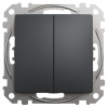 Schneider Electric, Sedna Design i Elements, Przycisk podwójny, czarny antracyt, SDD114118