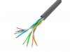Kabel teleinformatyczny U/UTP kat.5e 4x2xAWG24 drut szary /305m/