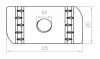 Nakretka rombowa NR M8 650151 /100szt./