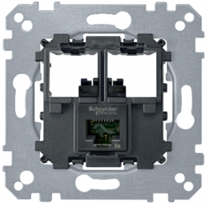 Merten Gniazdo komputerowe pojedyncze RJ45 kat.5e UTP MTN4575-0001