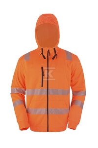 BLUZA HI-VI (FLUO) POMARAŃCZOWA M
