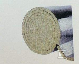 Mata z wełny skalnej jednostronnie pokryta folia aluminowa z klejem Paroc HVAC Lamella Mat Alucoat Fix gr.40 mm niepalna /6m2/