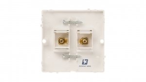 Simon Basic Gniazdo głośnikowe pojedyncze białe BMGL2.02/11