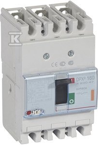Wyłącznik mocy z wyzwalaczem termiczno-magnetycznym DPX3 160 3P 160A 25KA 420047