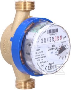 WODOMIERZ JS2,5-02,R100, DN15, ZW