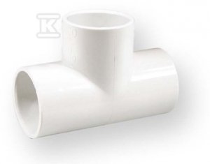 TRÓJNIK RÓWNOPRZELOTOWY KW/KW/KW PVC 2