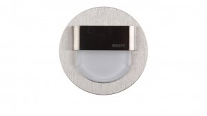 Oprawa LED 0.8W 10V IP20 RUEDA szlif biała 02-01-02-02-0158