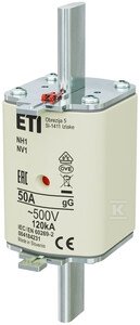 WKŁADKA NH1 GG 50A/500V