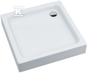 Brodzik akrylowy Grando Plus zintegrowany z podbudową Stabilsound Plus 90x90x17 cm kwadratowy