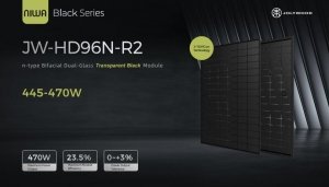 Panel PV 455Wp Jolywood JW-HD96N-R2-455W N-Type TOPCon Bifacial Full Black