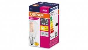Żarówka LED E14 4W/827 E14 VALUE CL P FIL 40 non-dim 4W/827 4058075438590