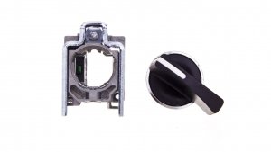 Przełącznik 2 położeniowy pokrętło 22mm czarny 1Z bez samopowrotu XB4BJ21