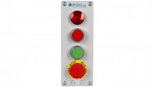 Kaseta kompletna 4-otworowa z nap. LC,KC,KZ,B I 1 przepust M20 24V SP22K404-1