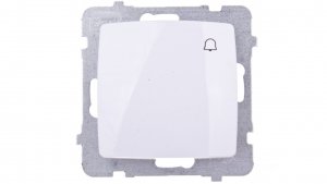 KARO Przycisk /dzwonek/ biały ŁP-6S/m/00