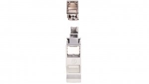 Adapter z gniazdem RJ45 kat.6A na szynę DIN TH35 EPIC DATA HS RJ45 F 10G A 21700613