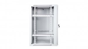 Szafa krosowa wisząca niedzielona 19 cali 15U 600x769x600 szara DN-W19 15U/600