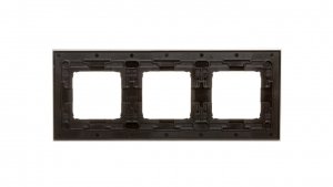 Simon 54 Nature Ramka potrójna metal INOX KLASYCZNY DRN3/77
