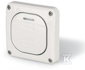 Przycisk światło podtynkowy, 10AX M95, IP66, szary, PROTECTA .3311P 137
