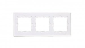 Berker B.7 Ramka 3-krotna szkło białe/biały mat 10136909