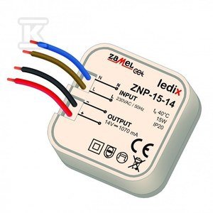 ZASIL.LED 14V DC 15W DOPUSZKOWY