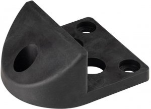 Przykręcany stoper do bramy PSG 61.191 (130x150/H65) powlekany gumą 