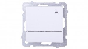 SONATA Łącznik krzyżowy z podświetleniem biały ŁP-4RS/m/00
