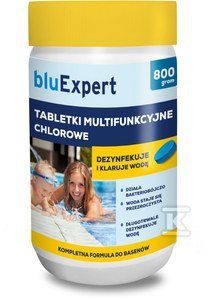 Tabletki MULTICHLOR 800g (40 tabletek x 20g) do dezynfekcji i klarowania wody w basenach przydomowych