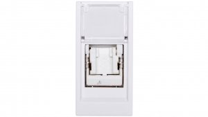Systo Gniazdo komputerowe pojedyncze RJ45 Cat.5E FTP 1 moduł biały WS213