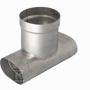 Trójnik redukcyjny owal 120x200/O180 0,5mm do kotłów na pellet