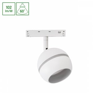 SYSTEM SHIFT BASIC - GLOBE RING OPRAWA KULA 90MM 10W 2700K  BIAŁY