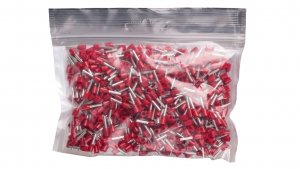 Końcówka tulejkowa izolowana TI 1mm2/8mm czerwona cynowana TI1L8x500 /500szt./